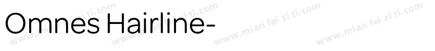 Omnes Hairline字体转换